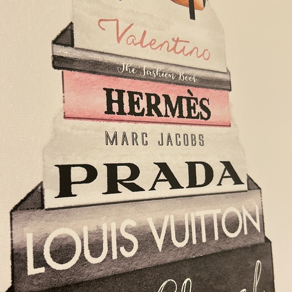 Hermes Prada Louis Vuitton Coco Chanel Christian Dior Paris Valentino Canvas